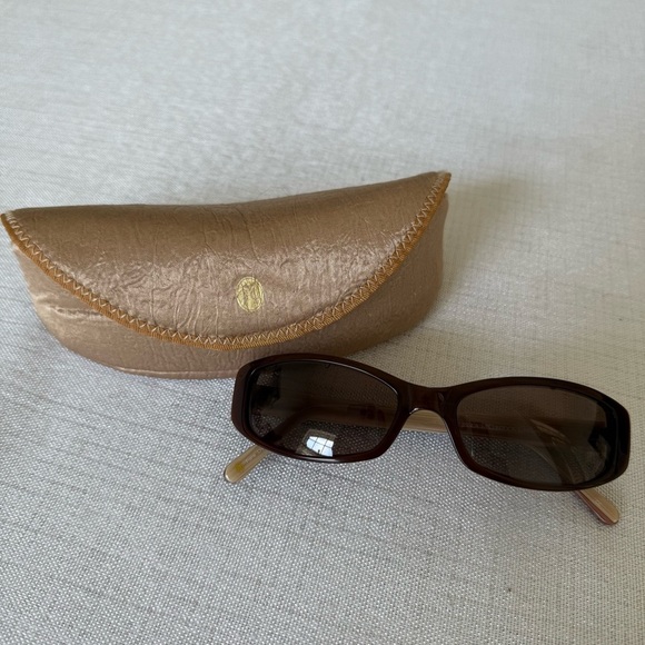 Jessica McClintock Sunglasses Frame JMC528 Women's Brown Marble Sunglasses - Picture 1 of 8